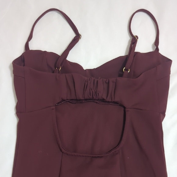 Free People Probably Should Bodycon Dress, Color Brown/Purple Size XS-TP - Picture 9 of 13